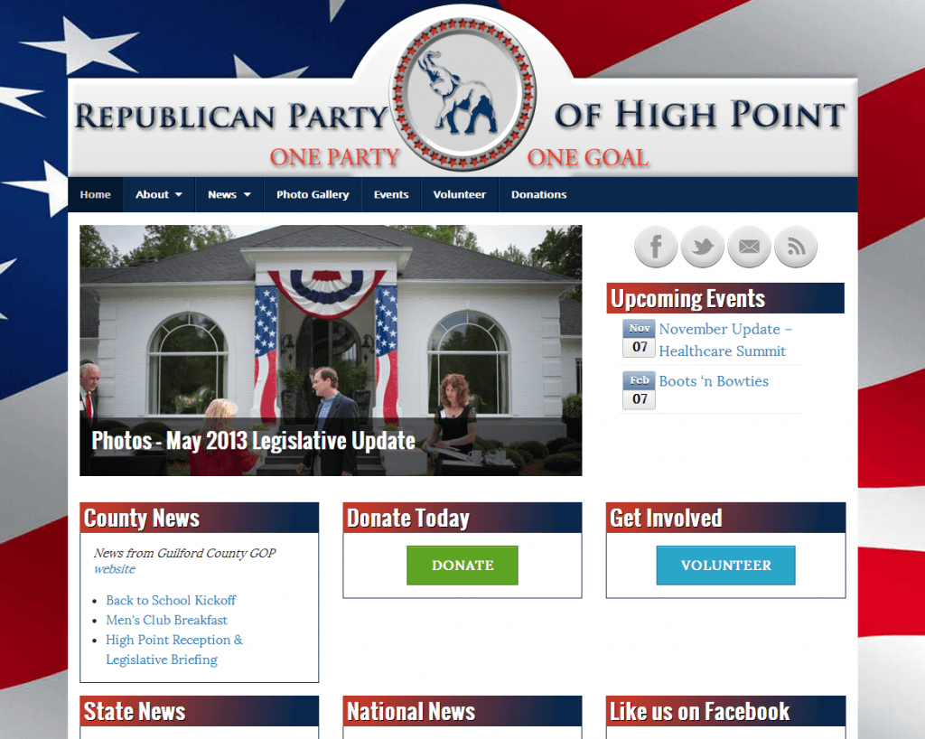 Republican Party of High Point Screenshot
